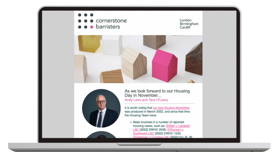 Snapshot of Cornerstone's Housing Newsletter